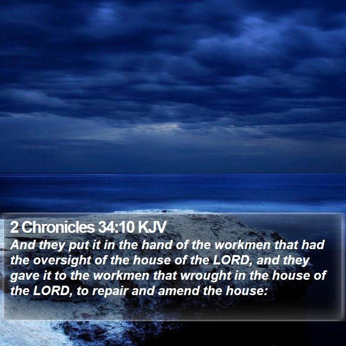 2 Chronicles 34:10 KJV Bible Study