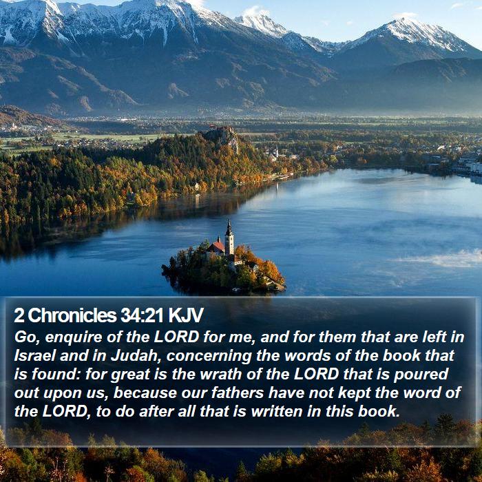 2 Chronicles 34:21 KJV Bible Study