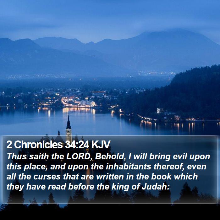 2 Chronicles 34:24 KJV Bible Study