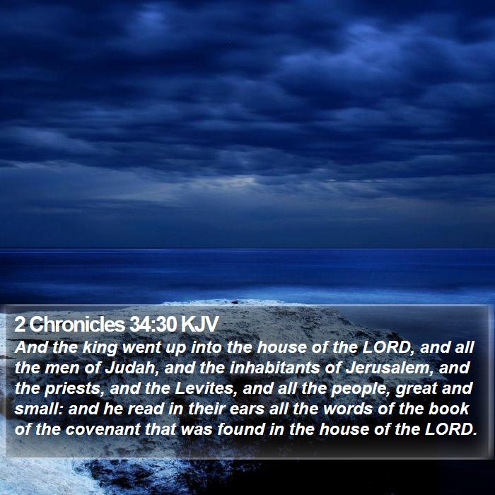 2 Chronicles 34:30 KJV Bible Study