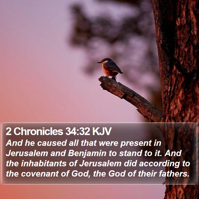 2 Chronicles 34:32 KJV Bible Study