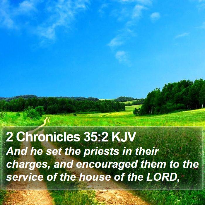 2 Chronicles 35:2 KJV Bible Study