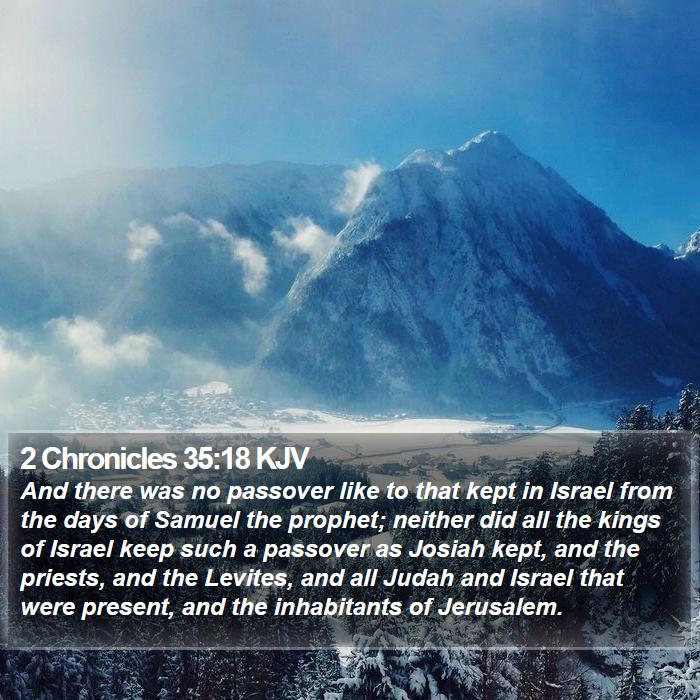 2 Chronicles 35:18 KJV Bible Study