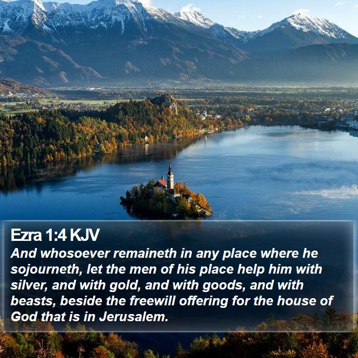 Ezra 1:4 KJV Bible Study