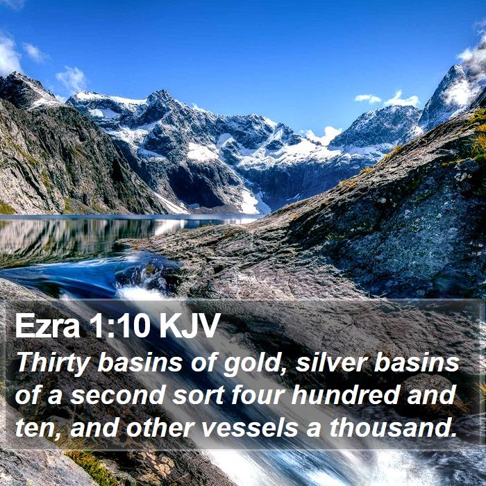 Ezra 1:10 KJV Bible Study