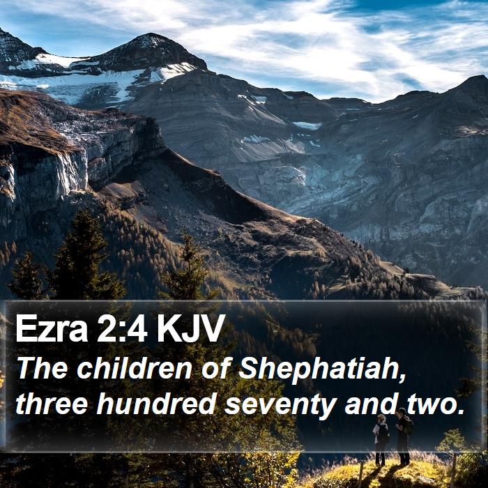 Ezra 2:4 KJV Bible Study