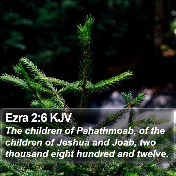 Ezra 2:6 KJV Bible Study