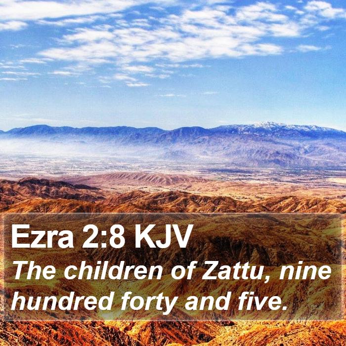 Ezra 2:8 KJV Bible Study