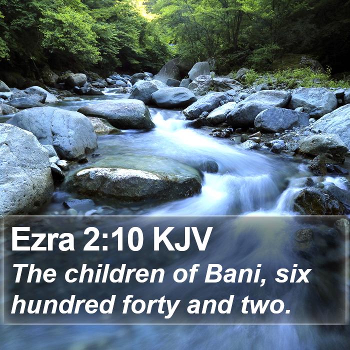 Ezra 2:10 KJV Bible Study