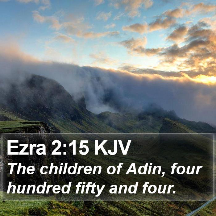 Ezra 2:15 KJV Bible Study