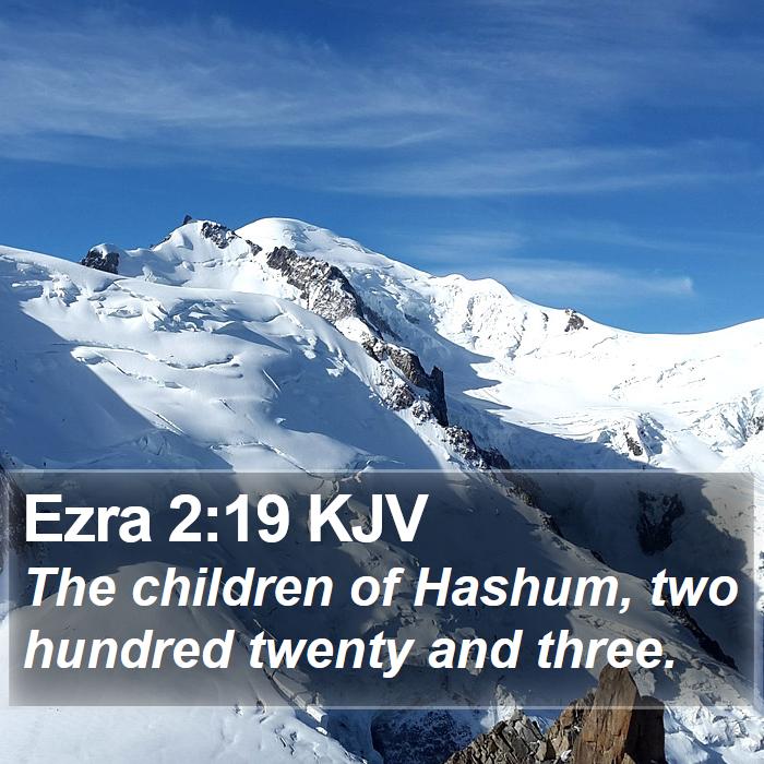 Ezra 2:19 KJV Bible Study