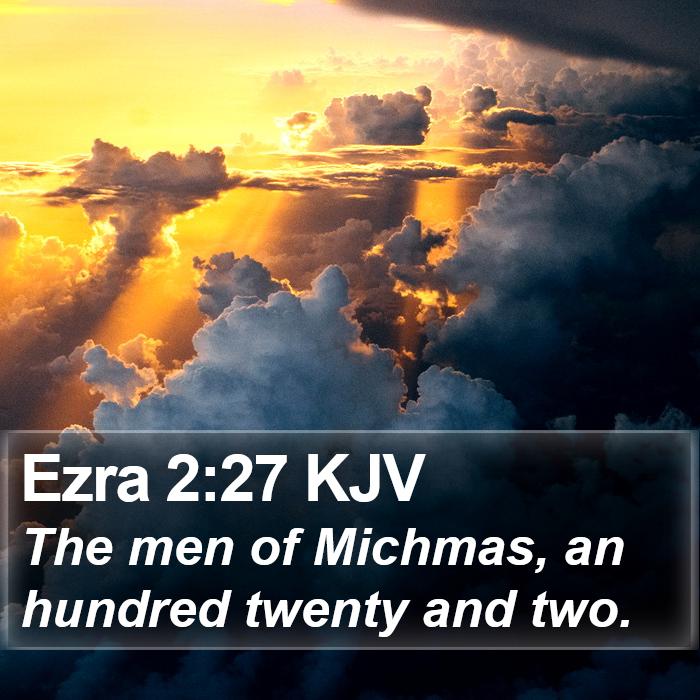 Ezra 2:27 KJV Bible Study