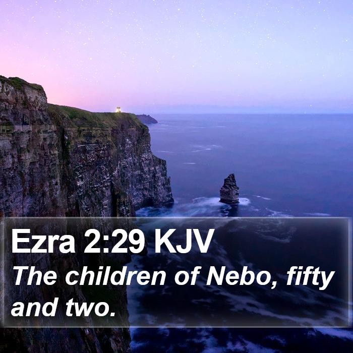 Ezra 2:29 KJV Bible Study