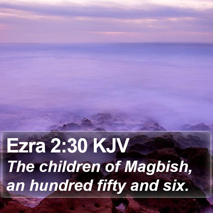 Ezra 2:30 KJV Bible Study