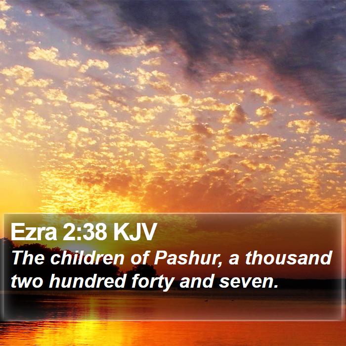 Ezra 2:38 KJV Bible Study