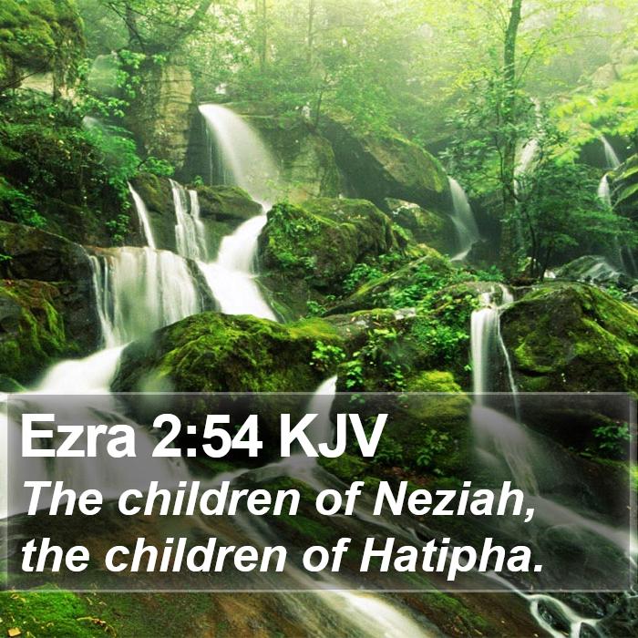 Ezra 2:54 KJV Bible Study