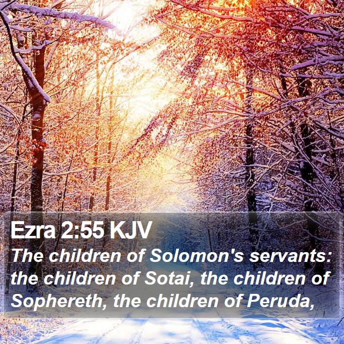 Ezra 2:55 KJV Bible Study