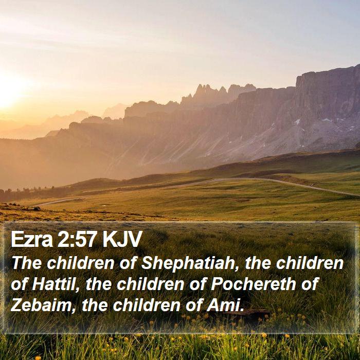 Ezra 2:57 KJV Bible Study