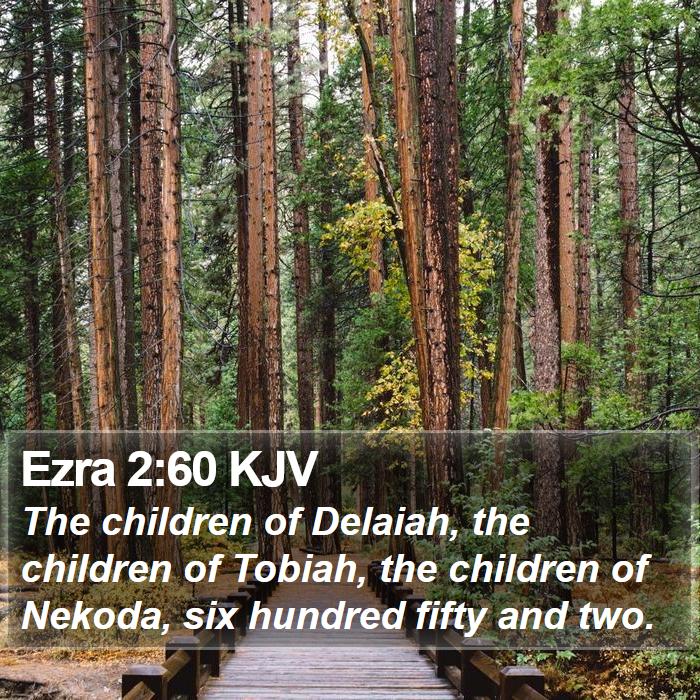 Ezra 2:60 KJV Bible Study