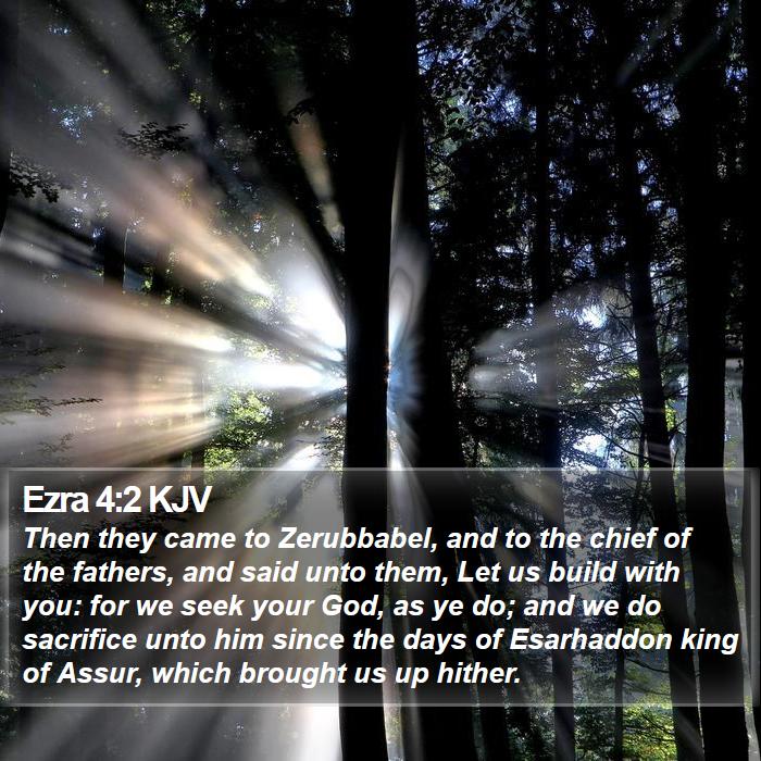 Ezra 4:2 KJV Bible Study