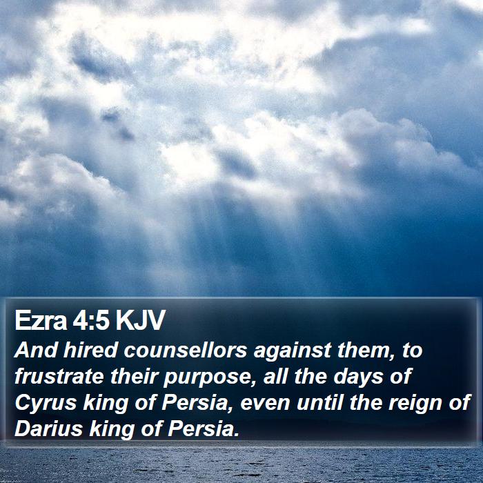 Ezra 4:5 KJV Bible Study