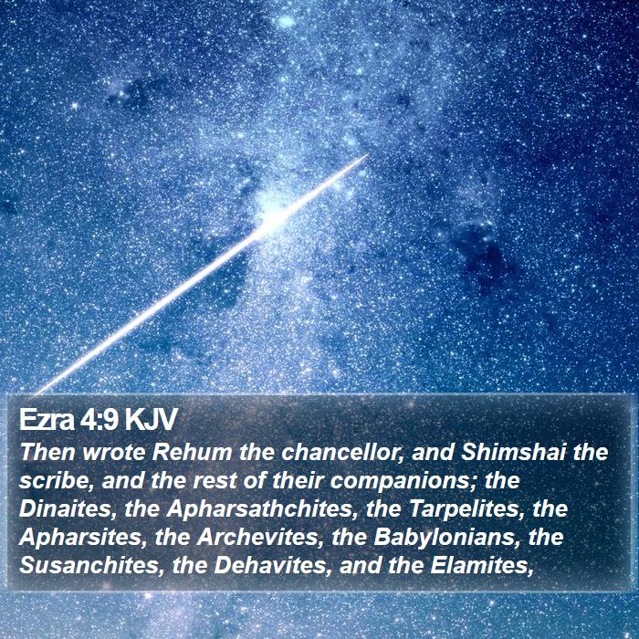 Ezra 4:9 KJV Bible Study