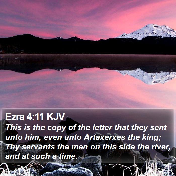 Ezra 4:11 KJV Bible Study