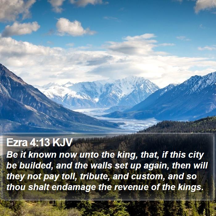 Ezra 4:13 KJV Bible Study