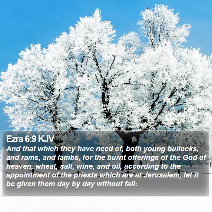 Ezra 6:9 KJV Bible Study