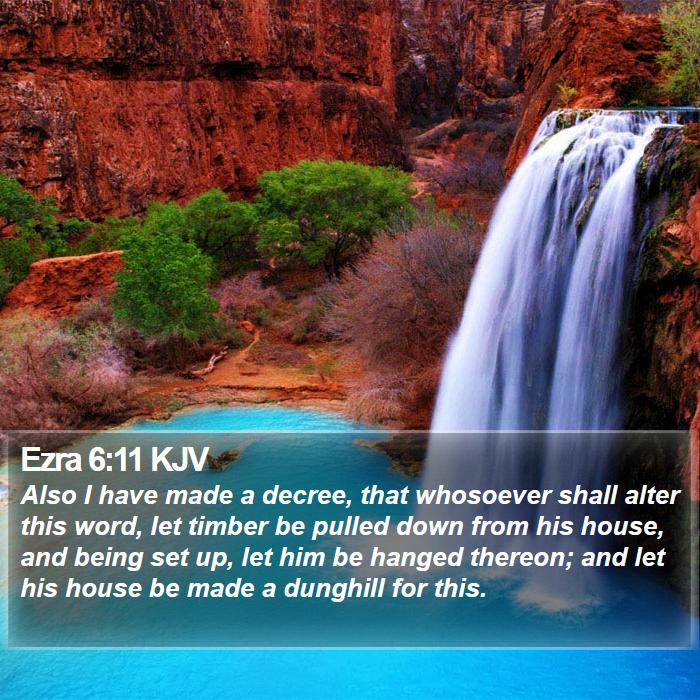 Ezra 6:11 KJV Bible Study