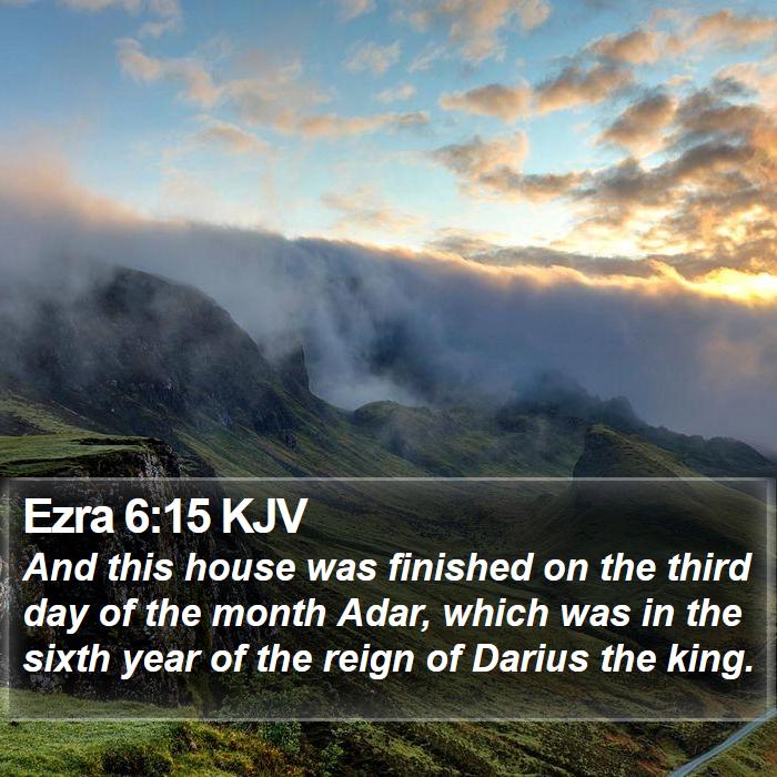 Ezra 6:15 KJV Bible Study