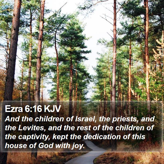 Ezra 6:16 KJV Bible Study