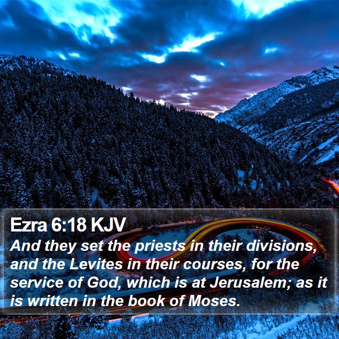 Ezra 6:18 KJV Bible Study