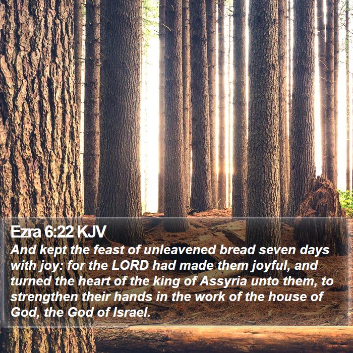 Ezra 6:22 KJV Bible Study