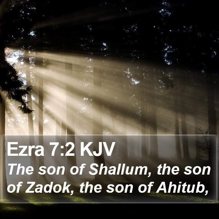 Ezra 7:2 KJV Bible Study