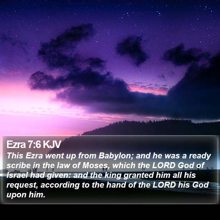 Ezra 7:6 KJV Bible Study