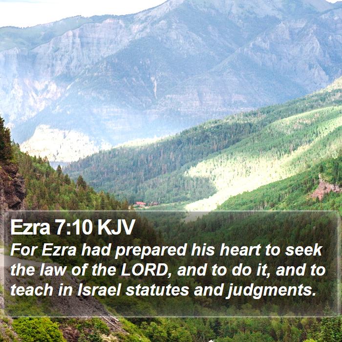 Ezra 7:10 KJV Bible Study