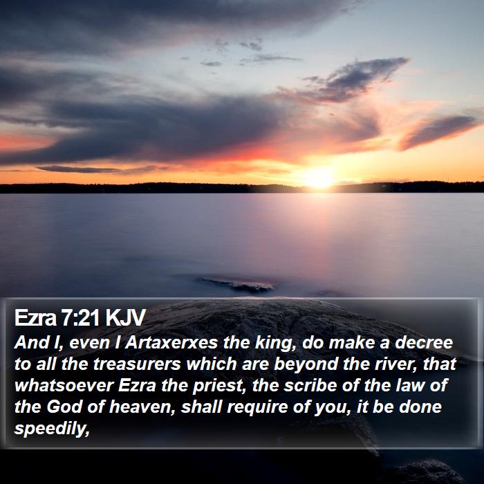 Ezra 7:21 KJV Bible Study