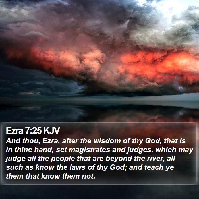 Ezra 7:25 KJV Bible Study