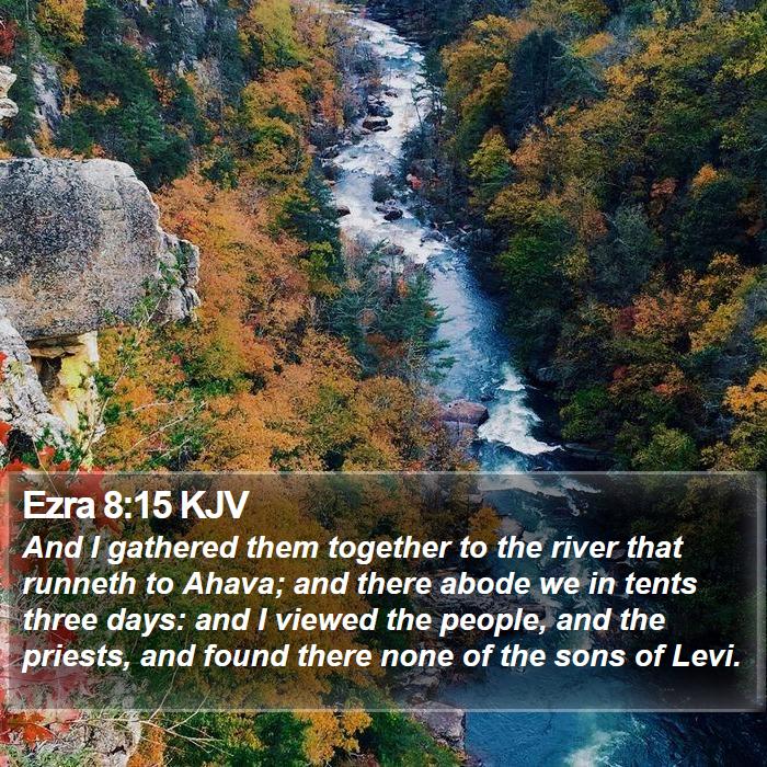 Ezra 8:15 KJV Bible Study