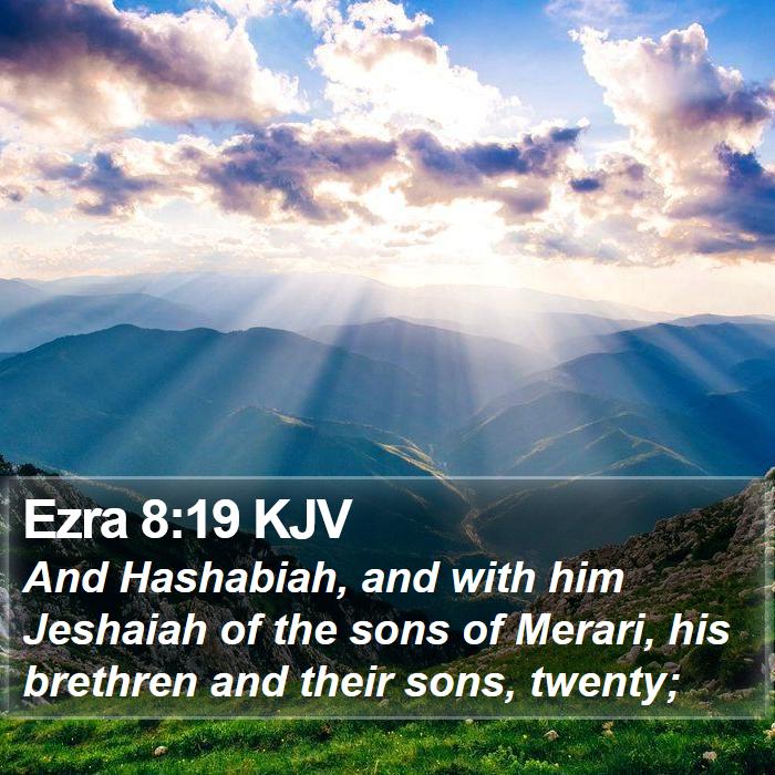 Ezra 8:19 KJV Bible Study