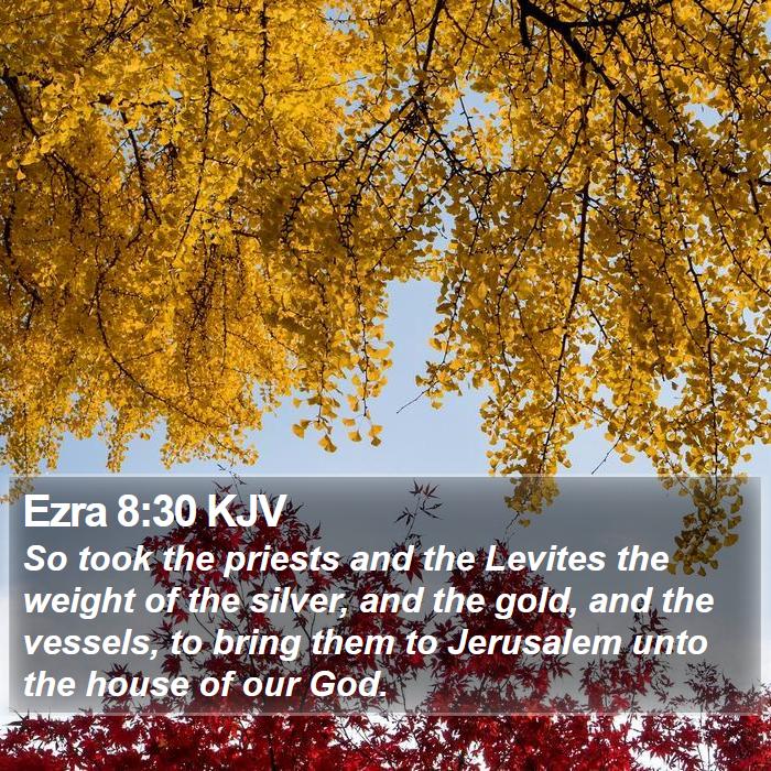 Ezra 8:30 KJV Bible Study