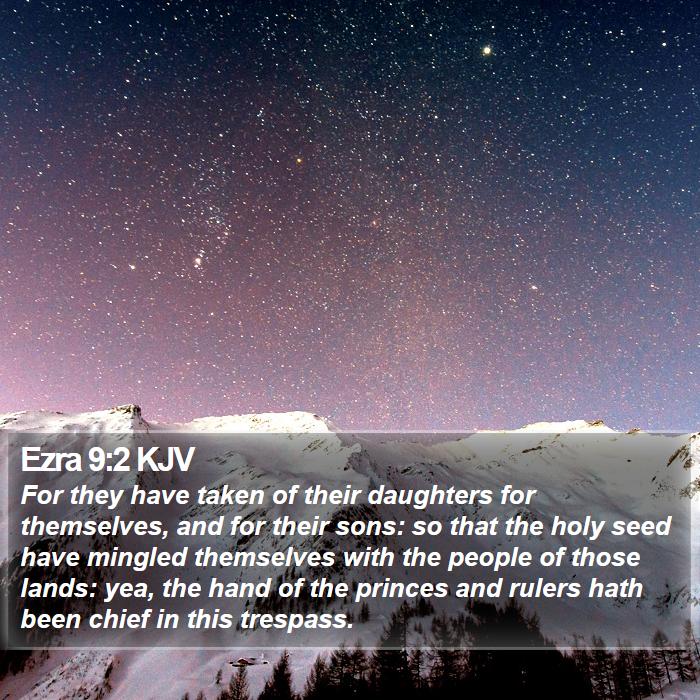 Ezra 9:2 KJV Bible Study