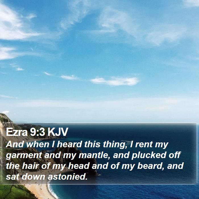 Ezra 9:3 KJV Bible Study