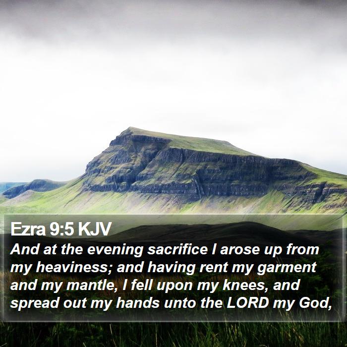 Ezra 9:5 KJV Bible Study