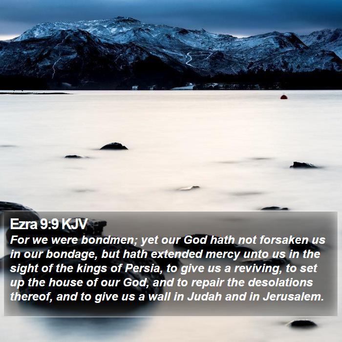 Ezra 9:9 KJV Bible Study