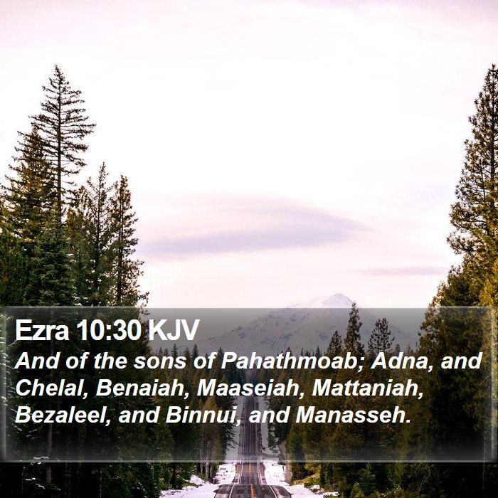 Ezra 10:30 KJV Bible Study