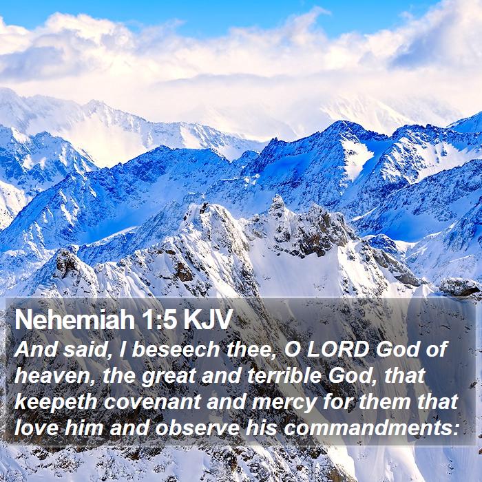 Nehemiah 1:5 KJV Bible Study