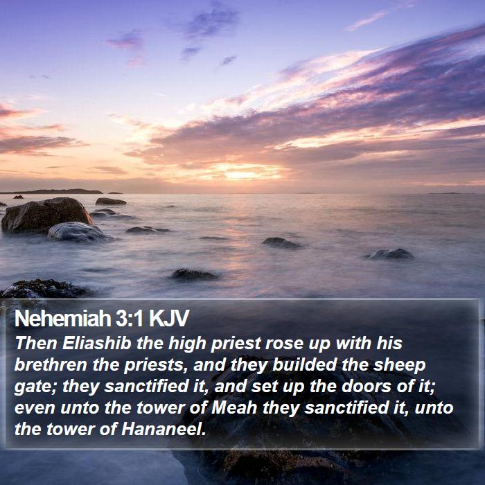 Nehemiah 3:1 KJV Bible Study