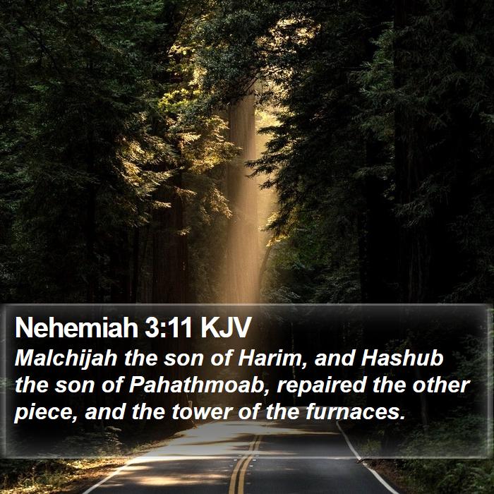 Nehemiah 3:11 KJV Bible Study